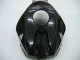 2005-2006 Honda CBR600RR Motorcycle Fairings - Glossy Black Grey Flame UK