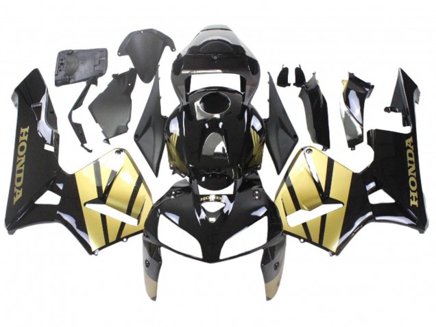 2005-2006 Honda CBR600RR Motorcycle Fairing - Black Gold UK
