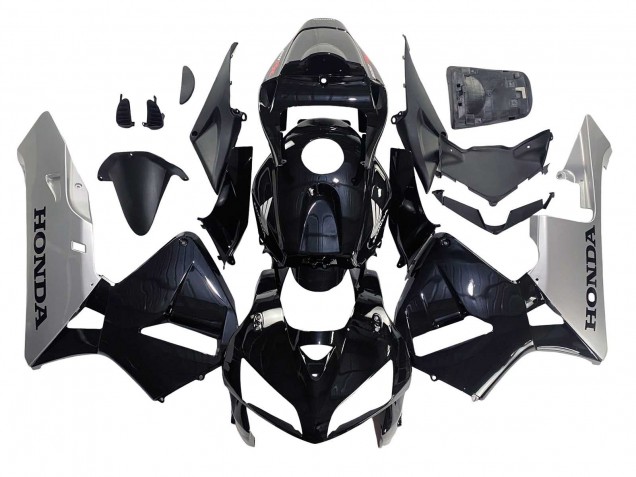 2005-2006 Honda CBR600RR Motorcycle Fairing - Black Silver UK