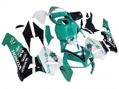2005-2006 Honda CBR600RR Motorcycle Fairings - Light Green White Glossy Black Joe Rocket UK