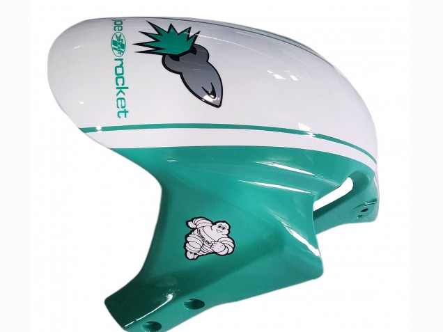 2005-2006 Honda CBR600RR Motorcycle Fairings - Light Green White Glossy Black Joe Rocket UK