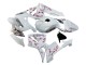 2005-2006 Honda CBR600RR Motorcycle Fairings - White with Cherry Blossom UK