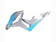 2007-2008 Honda CBR600RR Motorcycle Fairings - Glossy Grey Light Blue UK
