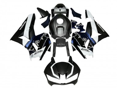 2013-2023 Honda CBR600RR Motorcycle Fairings - Black Carbon Fiber White Blue Red Bull UK