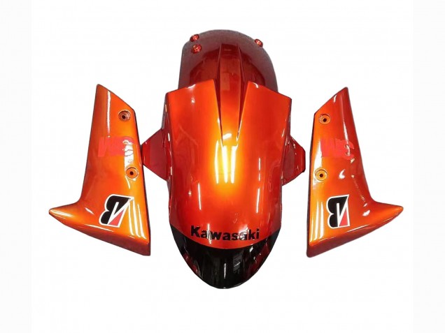 2004-2005 Kawasaki ZX10R Motorcycle Fairings - Burnt Orange Black Monster Elf UK