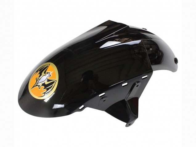 2006-2007 Kawasaki ZX10R Motorcycle Fairings - Black Red Gold BACARDI UK