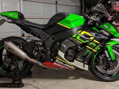 2011-2015 Kawasaki ZX10R Motorcycle Fairings - Green Yellow Black White Elf Monster UK