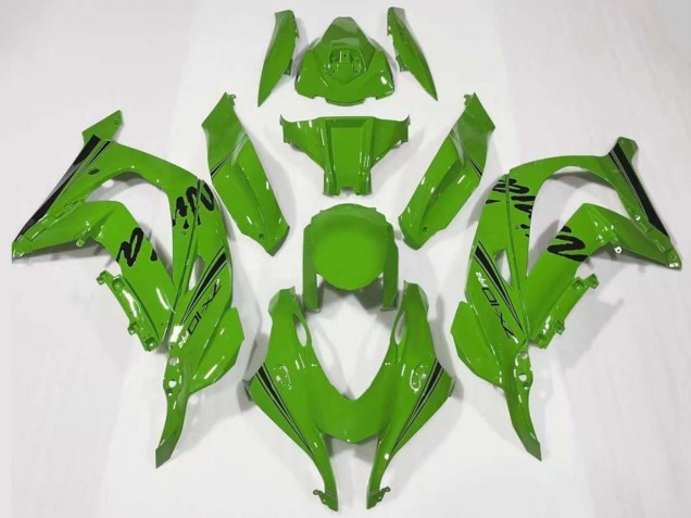2016-2020 Kawasaki ZX10R Motorcycle Fairing - Green Black UK
