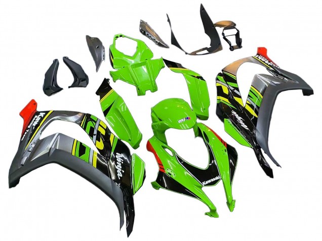 2016-2020 Kawasaki ZX10R Motorcycle Fairings - Green Red Grey UK