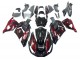 2006-2011 Kawasaki ZX14R ZZR1400 Motorcycle Fairing Kits - Glossy Black Red Flame UK