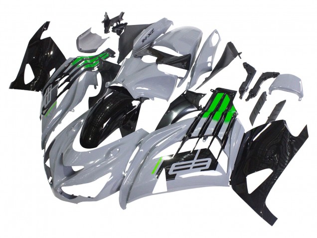 2012-2024 Kawasaki ZX14R ZZR1400 Motorcycle Fairings - Grey Green Black UK