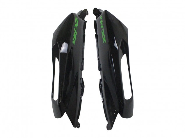 2012-2024 Kawasaki ZX14R ZZR1400 Motorcycle Fairing Kits - Green Glossy Black UK