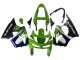 1998-1999 Kawasaki ZX6R Motorcycle Fairings - Green White Blue Silver Glossy Black UK