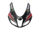 2007-2008 Kawasaki ZX6R Motorcycle Fairings - Black White Red with White Snow Decal Ninja Elf UK