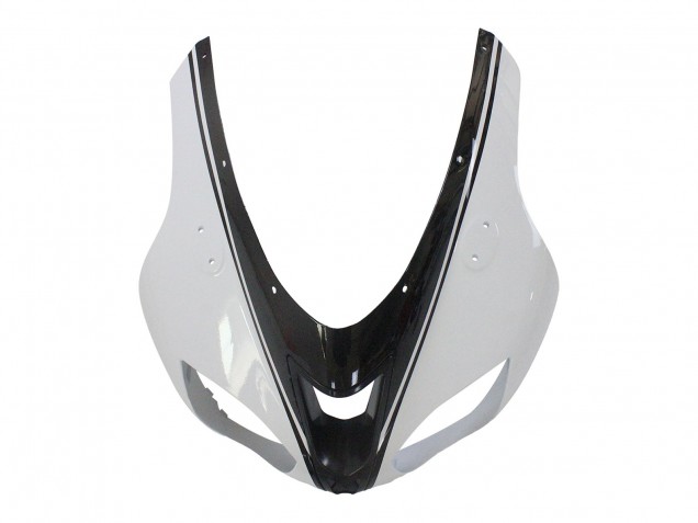 2007-2008 Kawasaki ZX6R Motorcycle Fairing - White Black UK