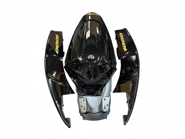 2005-2006 Suzuki GSXR 1000 Motorcycle Fairings - Glossy Black Gold Decal UK