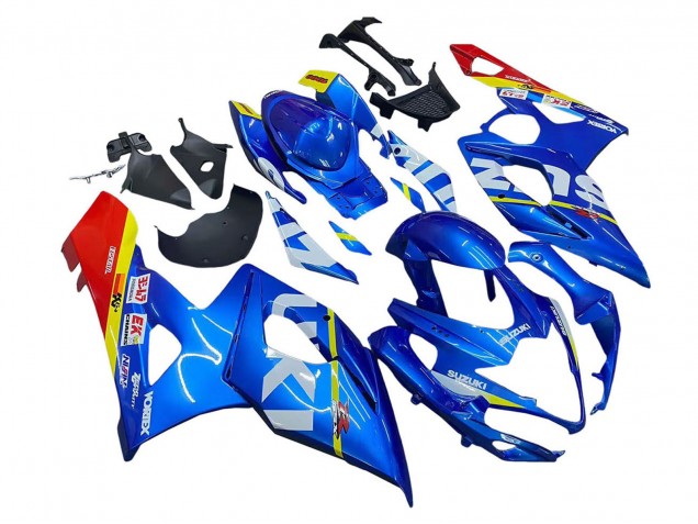 2005-2006 Suzuki GSXR 1000 Motorcycle Fairings - Blue Yellow Red White UK