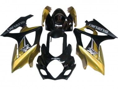 2007-2008 Suzuki GSXR 1000 Motorcycle Fairings - Gold Black Silver Decal UK