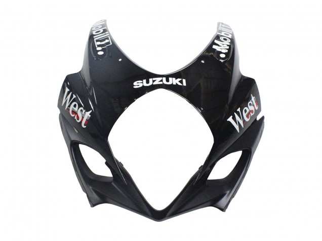 2007-2008 Suzuki GSXR 1000 Motorcycle Fairings - Glossy Black White West UK