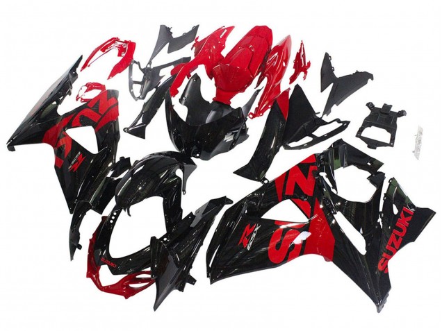 2009-2016 Suzuki GSXR 1000 Motorcycle Fairing Kits - Glossy Black Red UK