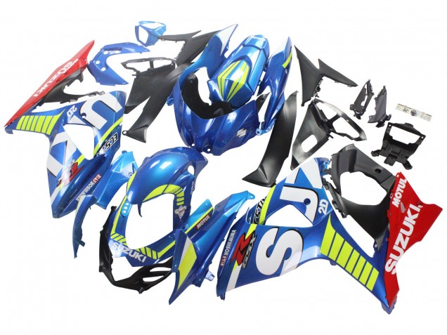 2009-2016 Suzuki GSXR 1000 Motorcycle Fairings - Light Blue Green Red Motul UK