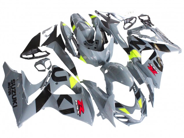 2009-2016 Suzuki GSXR 1000 Motorcycle Fairings - Grey Neon Yellow Black Motul UK