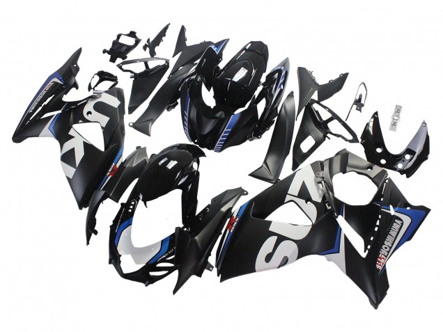 2009-2016 Suzuki GSXR 1000 Motorcycle Fairings - Matte Black White Blue UK