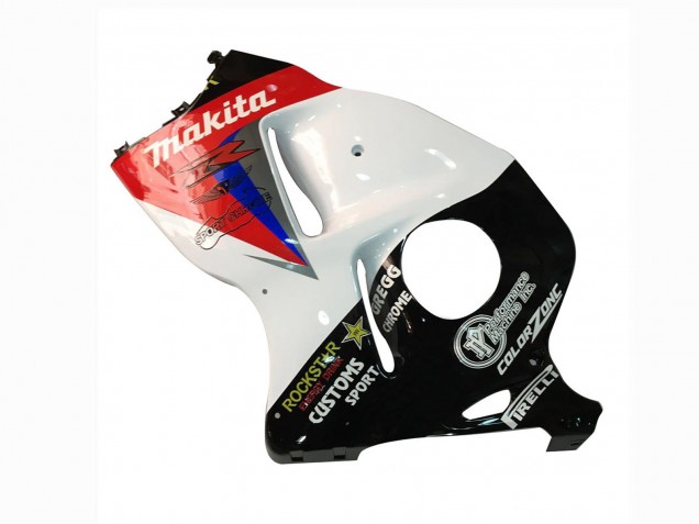 1996-2007 Suzuki GSXR 1300 Hayabusa Motorcycle Fairings - White Blue Red Makita Black UK