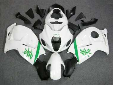 1996-2007 Suzuki GSXR 1300 Hayabusa Motorcycle Fairings - White Green UK