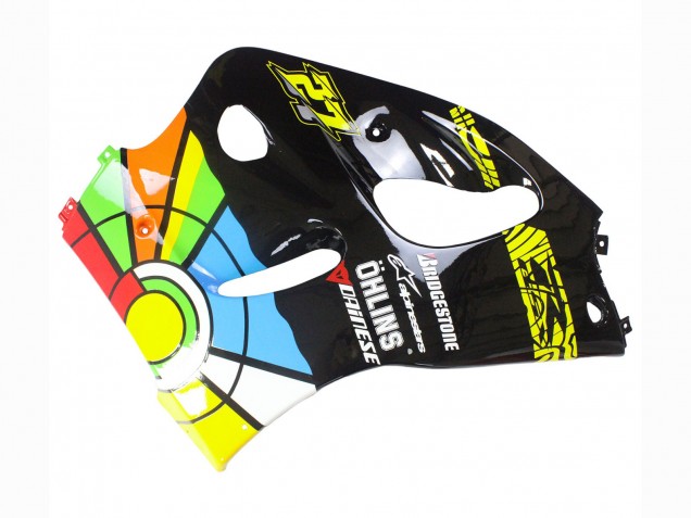 1996-2000 Suzuki GSXR 600 / GSXR 750 Motorcycle Fairings - Black Multicolor 27 UK