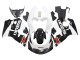 1996-2000 Suzuki GSXR 600 / GSXR 750 Motorcycle Fairings - Black White UK