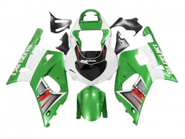 2001-2003 Suzuki GSXR 600 / GSXR 750 Motorcycle Fairings - White Green Silver Red Black UK