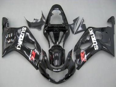 2001-2003 Suzuki GSXR 600 / GSXR 750 Motorcycle Fairings - Glossy Black Red White UK