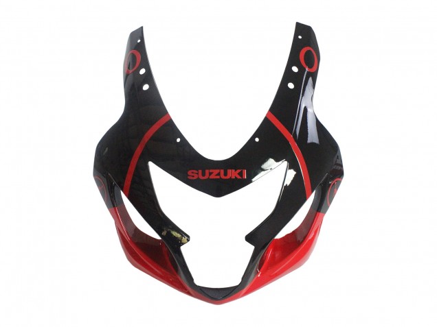 2004-2005 Suzuki GSXR 600 / GSXR 750 Motorcycle Fairings - Glossy Black Red Jordan Michelin UK