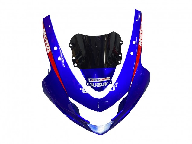 2004-2005 Suzuki GSXR 600 / GSXR 750 Motorcycle Fairings - Blue Red Black Motul Dunlop UK