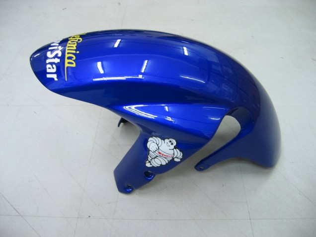 2004-2005 Suzuki GSXR 600 / GSXR 750 Motorcycle Fairings - Blue White Yellow Green Telefonica Motul MoviStar UK