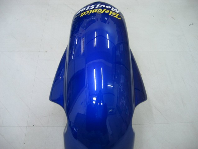 2004-2005 Suzuki GSXR 600 / GSXR 750 Motorcycle Fairings - Blue White Yellow Green Telefonica Motul MoviStar UK