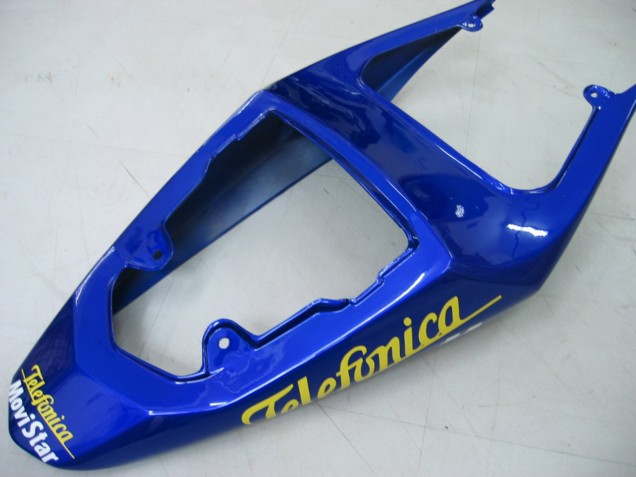2004-2005 Suzuki GSXR 600 / GSXR 750 Motorcycle Fairings - Blue White Yellow Green Telefonica Motul MoviStar UK