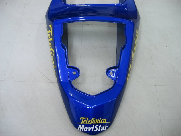 2004-2005 Suzuki GSXR 600 / GSXR 750 Motorcycle Fairings - Blue White Yellow Green Telefonica Motul MoviStar UK