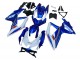 2008-2010 Suzuki GSXR 600 / GSXR 750 Motorcycle Fairing Kits - Blue White Red UK