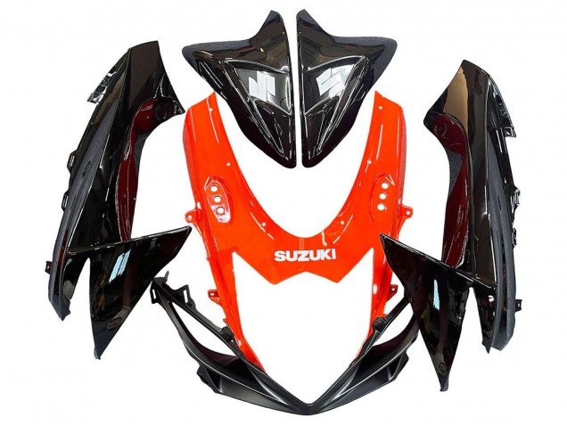 2011-2024 Suzuki GSXR 600 / GSXR 750 Motorcycle Fairings Kits - Red Glossy Black UK