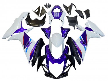 2011-2024 Suzuki GSXR 600 / GSXR 750 Motorcycle Fairings - Blue Purple White UK