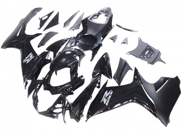 2011-2024 Suzuki GSXR 600 / GSXR 750 Motorcycle Fairings - Glossy Black Matte Black White Decal UK