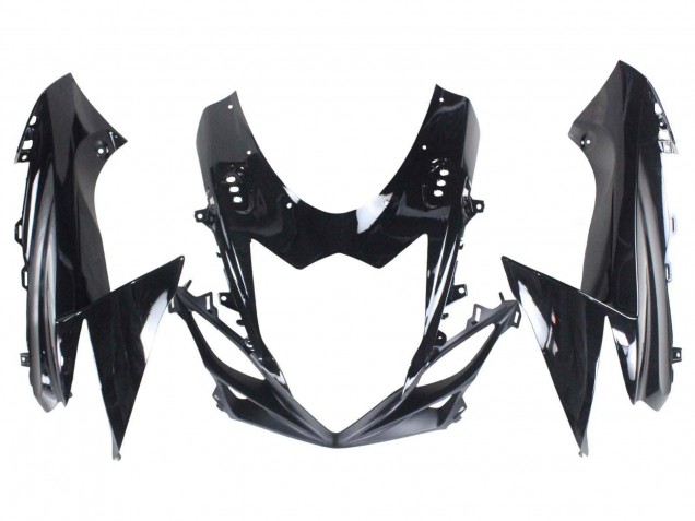 2011-2024 Suzuki GSXR 600 / GSXR 750 Motorcycle Fairings - Glossy Black Matte Black White Decal UK