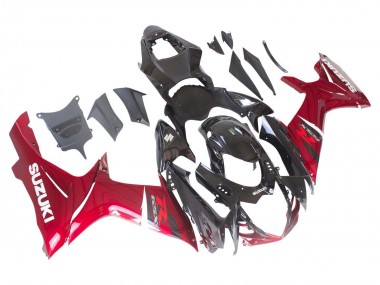 2011-2024 Suzuki GSXR 600 / GSXR 750 Bike Fairings - Red Glossy Black UK