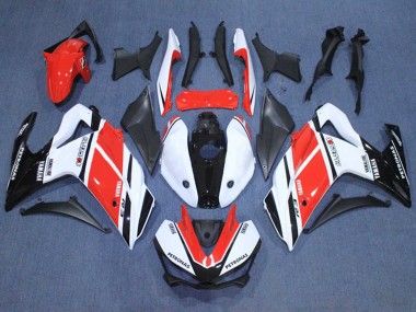2015-2018 Yamaha YZF R3/R25 Motorcycle Fairings - White Red Black Petronas Yamalube UK