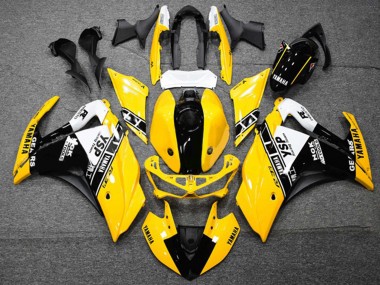 2015-2018 Yamaha YZF R3/R25 Motorcycle Fairings - Yellow White Black UK