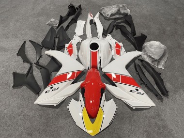 2015-2018 Yamaha YZF R3/R25 Motorcycle Fairings - White Red Black UK