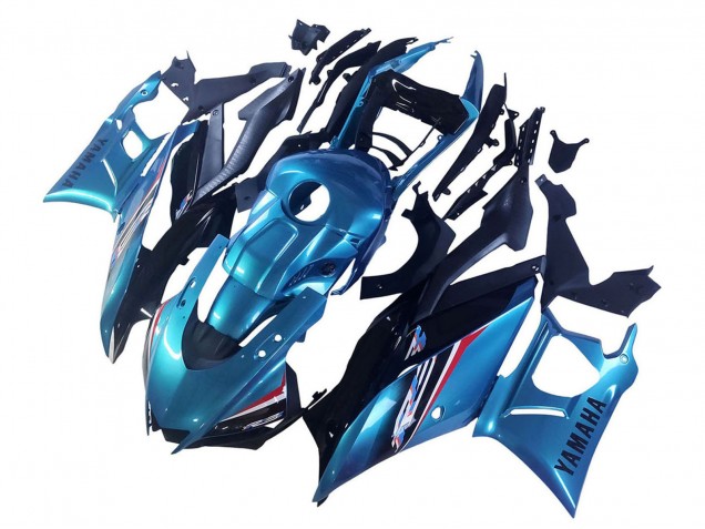 2019-2021 Yamaha YZF R3/R25 Motorcycle Fairing - Blue Black UK