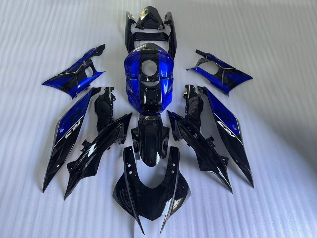 2022-2024 Yamaha YZF R3/R25 Motorcycle Fairings - Blue Glossy Black UK